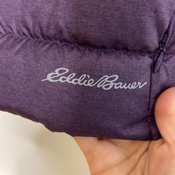 Eddie Bauer Vest Womens XS Purple EB650 Goose Down Puffy Fall Winter - Picture 9 of 15